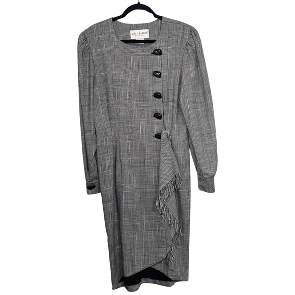 Vintage 80s Misty Harbor Glen Plaid Dress - Picture 1 of 9